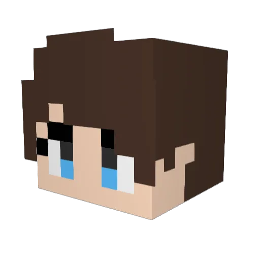 Sir_Technicolor Minecraft avatar head, 3D render