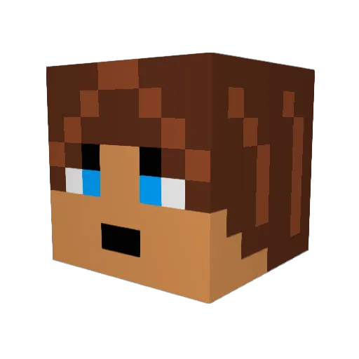 Sir_Tiuri Minecraft avatar head, 3D render