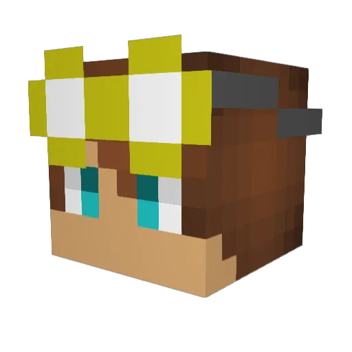 Sir_Toasty_00 Minecraft avatar head, 3D render