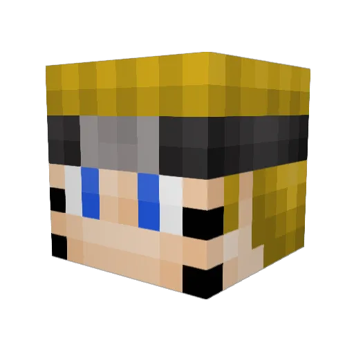 Sir_Vitor_12226 Minecraft avatar head, 3D render
