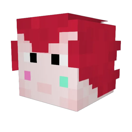 Sir_Wads Minecraft avatar head, 3D render