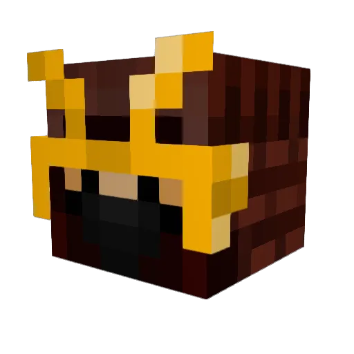 Sir_Wafflelord Minecraft avatar head, 3D render