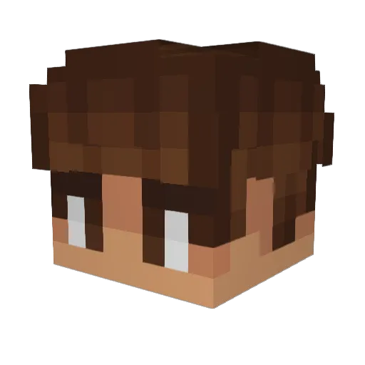Sir_Walker Minecraft avatar head, 3D render
