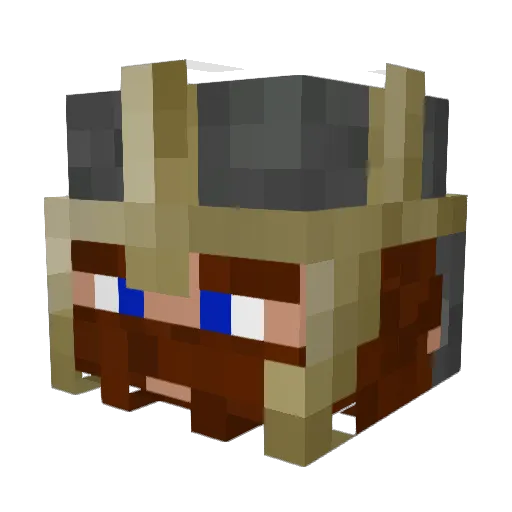 Sir_Walter Minecraft avatar head, 3D render