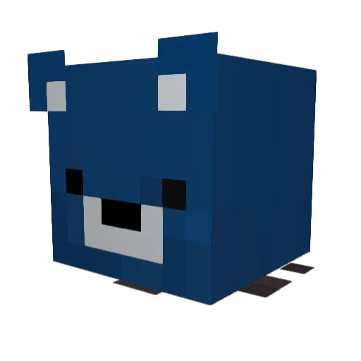 Sir_WaterBear Minecraft avatar head, 3D render