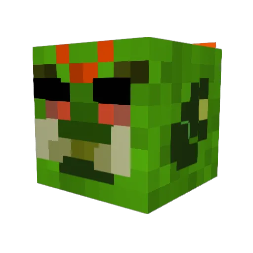 Sir_Williams_II Minecraft avatar head, 3D render