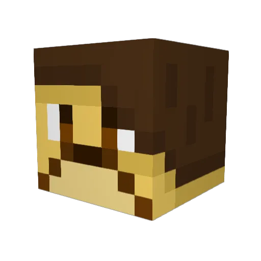 Sir_chasseur Minecraft avatar head, 3D render