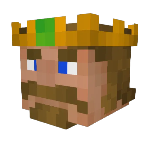 Sir_firepig Minecraft avatar head, 3D render