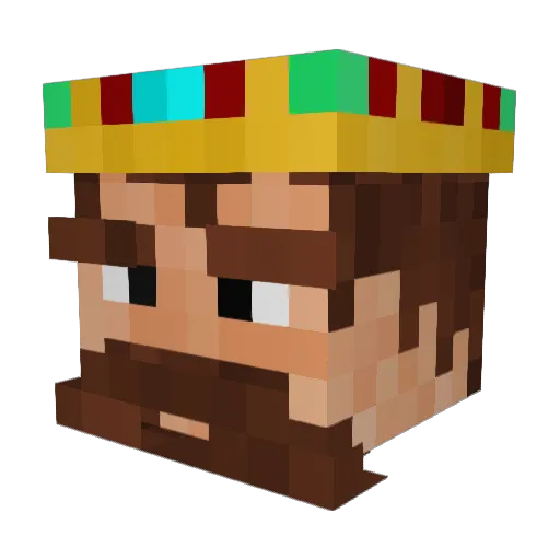 Sir_pnt Minecraft avatar head, 3D render