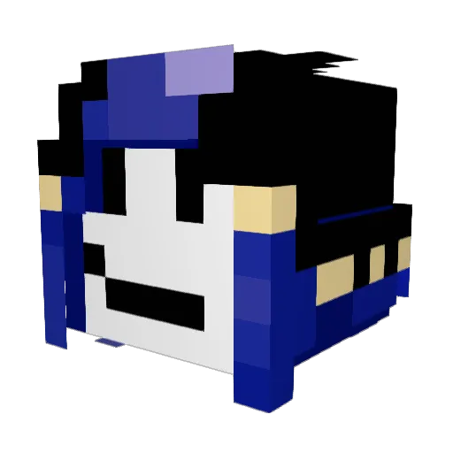 Sirad1234 Minecraft avatar head, 3D render