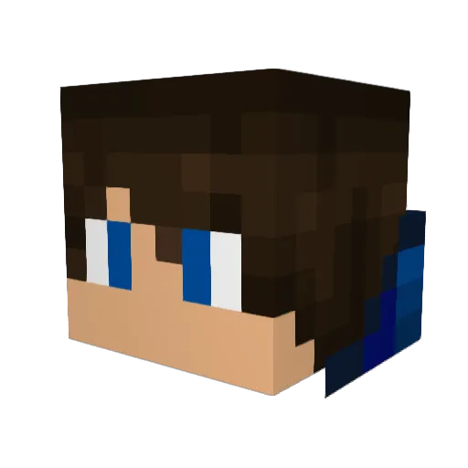 Siraemon Minecraft avatar head, 3D render