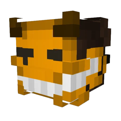 Siralix Minecraft avatar head, 3D render