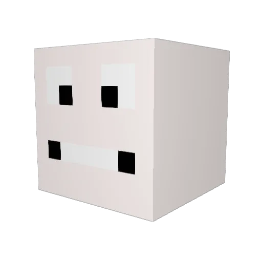 Sirampy Minecraft avatar head, 3D render