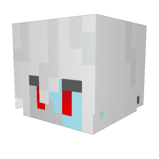 Siranui Minecraft avatar head, 3D render
