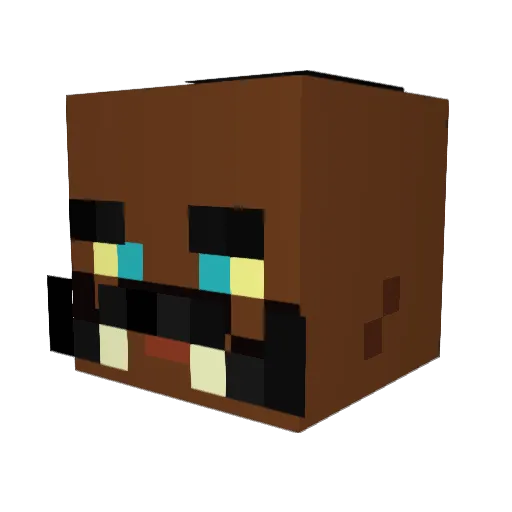 Sirazacel Minecraft avatar head, 3D render