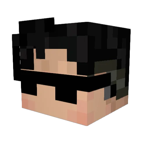 Sirblade2020 Minecraft avatar head, 3D render
