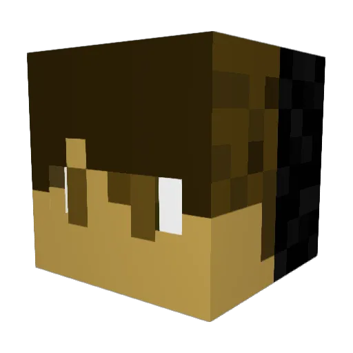 Sirbr0kenn Minecraft avatar head, 3D render