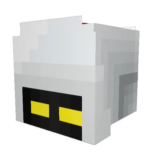Sirc_Cris Minecraft avatar head, 3D render