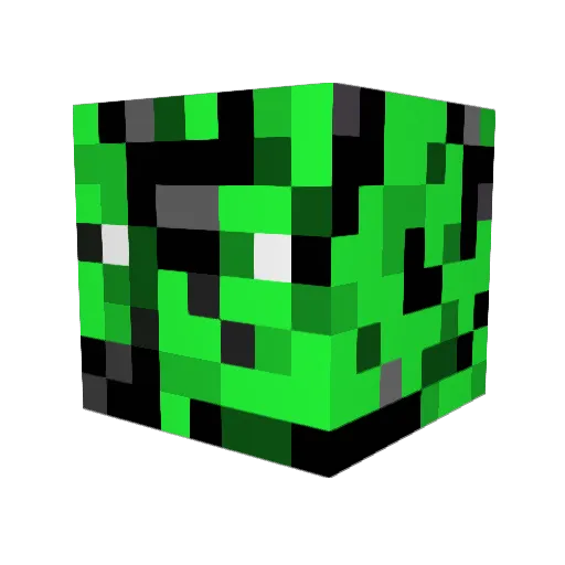 SirdCraft Minecraft avatar head, 3D render