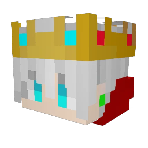 Sirdyingalot Minecraft avatar head, 3D render
