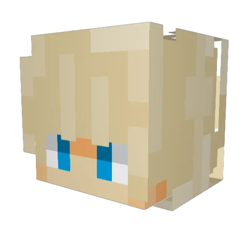 SireCuckith Minecraft avatar head, 3D render