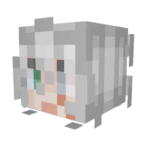 SireKoF Minecraft avatar head, 3D render