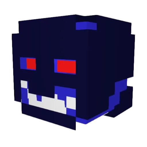 Sire_Blu Minecraft avatar head, 3D render