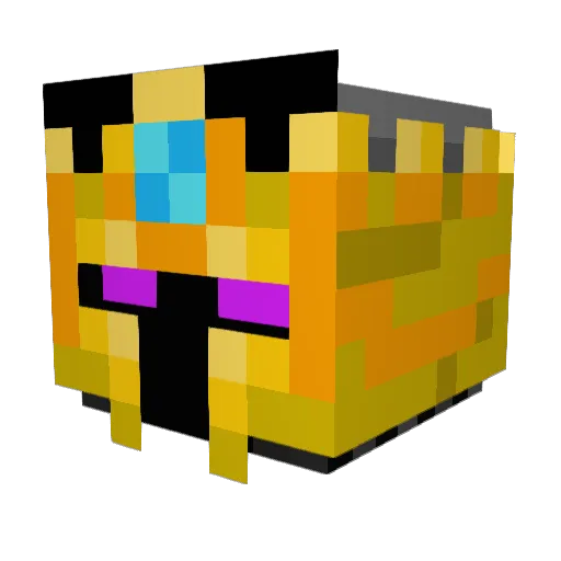Sirect Minecraft avatar head, 3D render