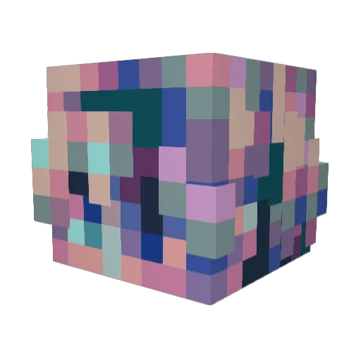 Siren48 Minecraft avatar head, 3D render