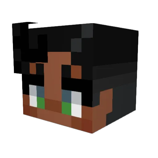 SirenAnimations Minecraft avatar head, 3D render