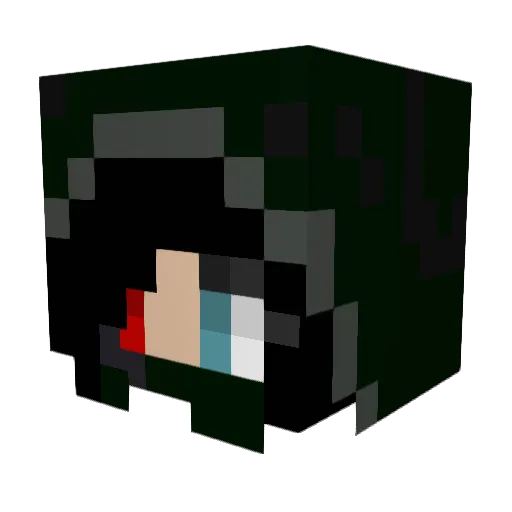 SirenHunter Minecraft avatar head, 3D render