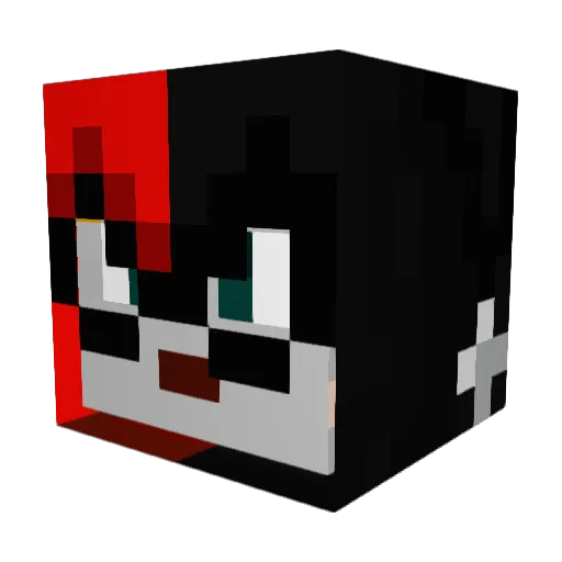 SirenTuesday Minecraft avatar head, 3D render
