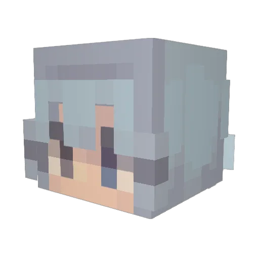 Siren_Harley Minecraft avatar head, 3D render