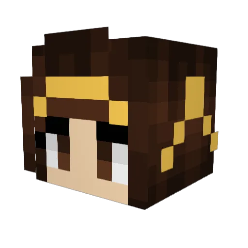 Sirena97 Minecraft avatar head, 3D render
