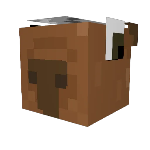 SirerinZidane Minecraft avatar head, 3D render