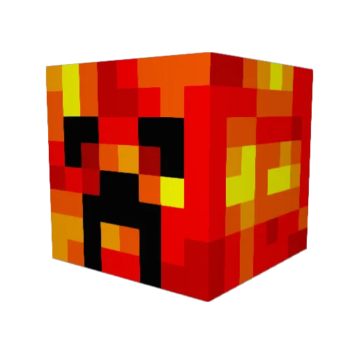 Sirfrak Minecraft avatar head, 3D render