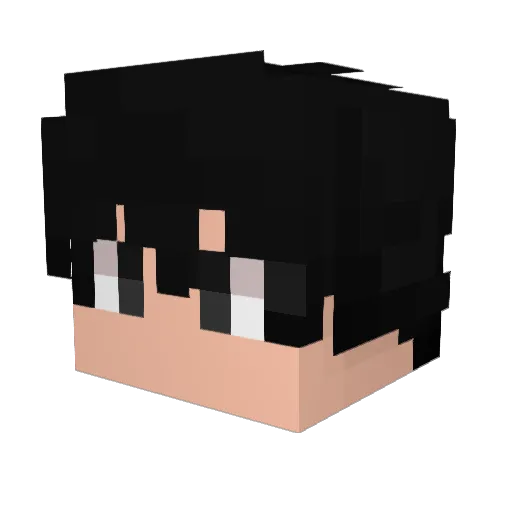 Sirggm Minecraft avatar head, 3D render