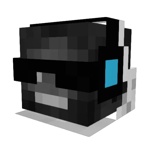 SirhcDluhs Minecraft avatar head, 3D render