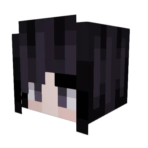 SiriChan20 Minecraft avatar head, 3D render
