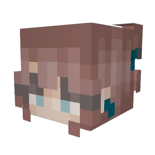 Sirii_14 Minecraft avatar head, 3D render