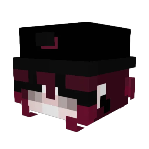 Sirikat Minecraft avatar head, 3D render
