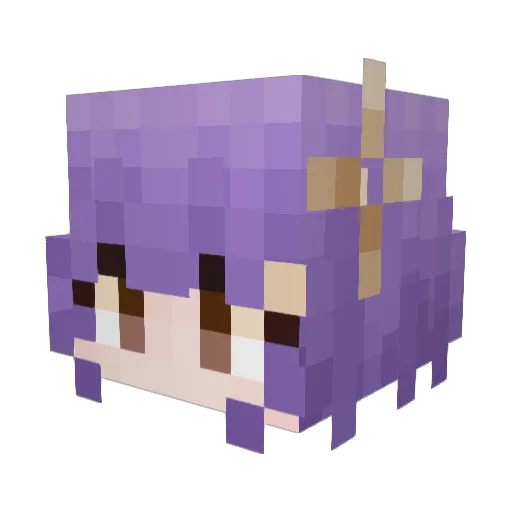 Sirin623 Minecraft avatar head, 3D render