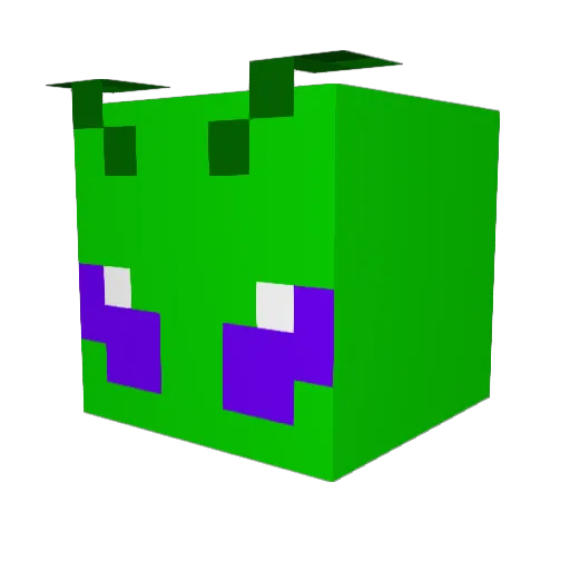 Sirinsia Minecraft avatar head, 3D render