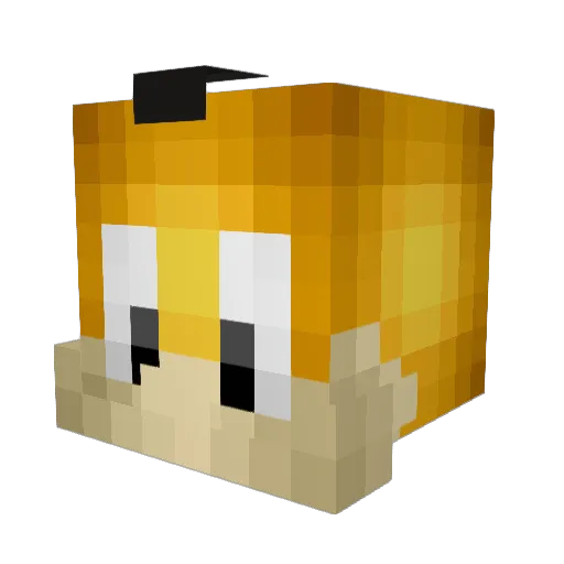 Sirirath Minecraft avatar head, 3D render