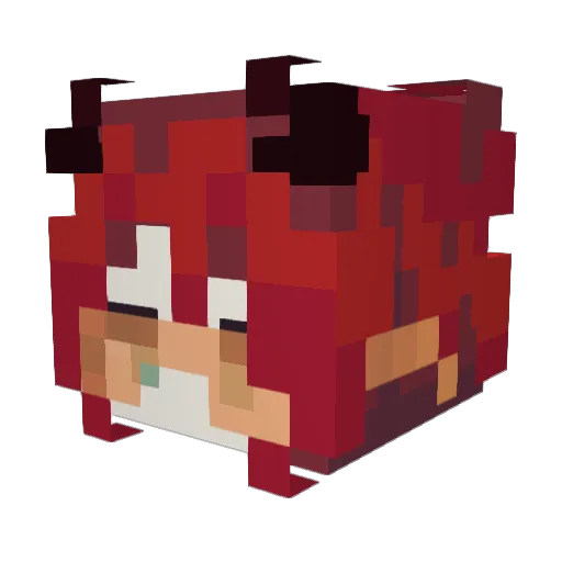 SirisTree Minecraft avatar head, 3D render