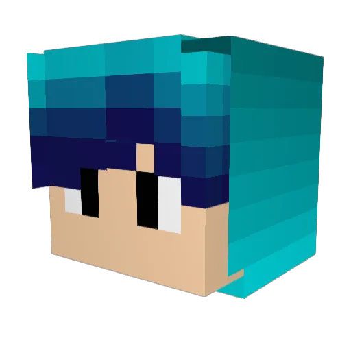 Sirius003 Minecraft avatar head, 3D render