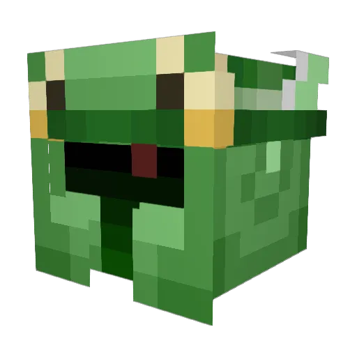 Sirius1518 Minecraft avatar head, 3D render