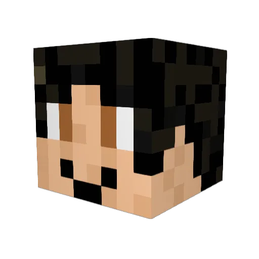 SiriusLee Minecraft avatar head, 3D render