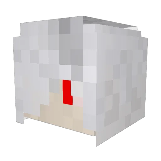 SiriusSiro Minecraft avatar head, 3D render