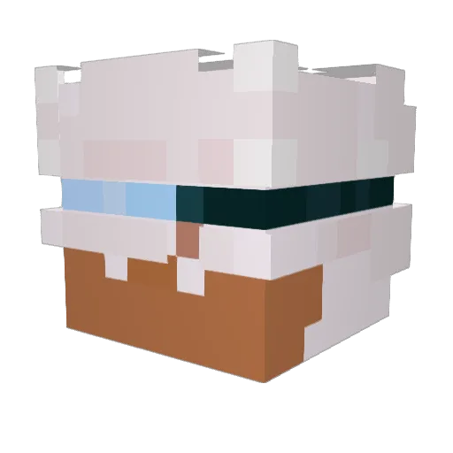 SiriusTheStarr Minecraft avatar head, 3D render